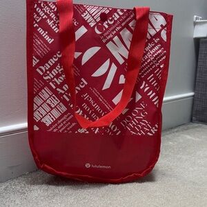 lululemon athletica Bold Red Graphic Tote